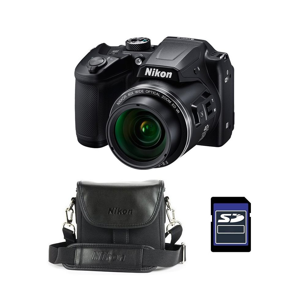 Nikon - NIKON Bridge Coolpix B500 NOIR + Etui + Carte SD 4 Go - Bridge