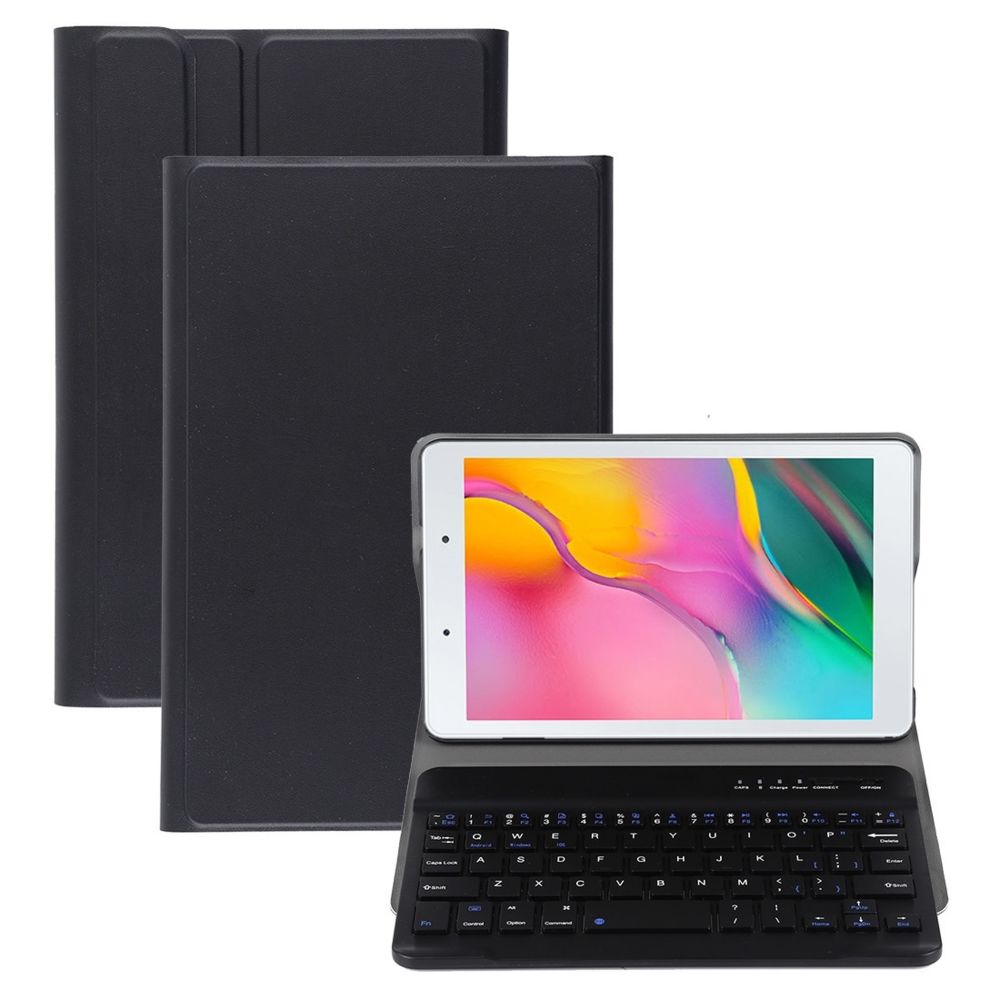 Wewoo - Etui en cuir Bluetooth pour clavier magnétique ultra-fin et détachable Galaxy Tab A 8.0 2019 P200 / P205avec support Noir - Clavier