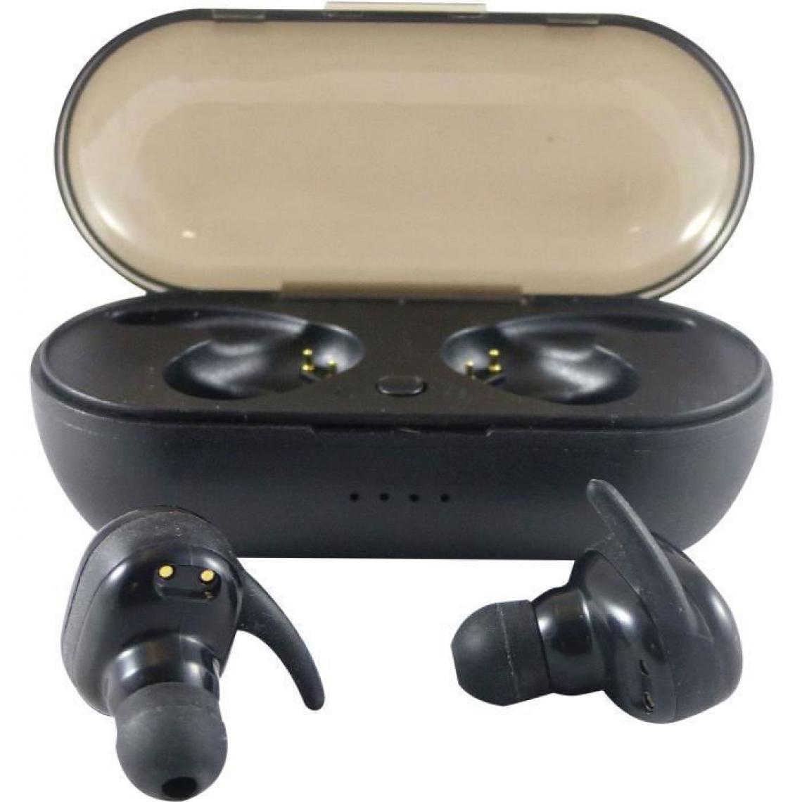 Inovalley - INOVALLEY CO4BTH B Ecouteurs stéréo bluetooth - Noir - Ecouteurs intra-auriculaires