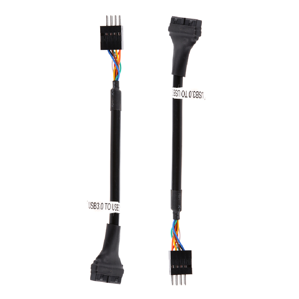marque generique - 2pcs USB 3.0 20pin Femelle à USB2.0 9pin Mâle Câble Adaptateur Pour Carte Mère - Hub