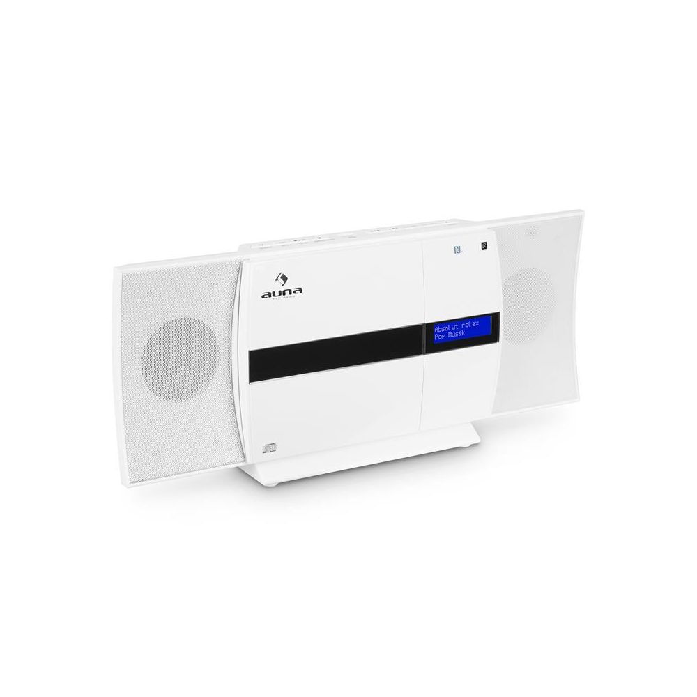 Auna - auna V-20 DAB Chaîne stéréo verticale Bluetooth NFC CD USB MP3 DAB+ - blanc Auna - Chaînes Hifi