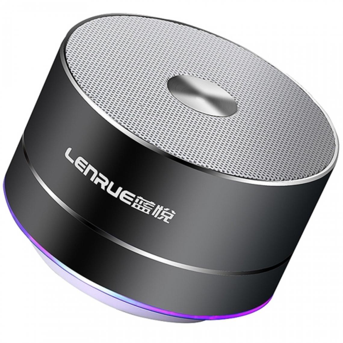 Wewoo - Enceinte Bluetooth Haut-parleur sans fil portable LENRUE Haut-parleurs stéréo à LED avec micro intégré MP3 MINI Subwoof Smart Column Loudspeaker - Enceintes Hifi
