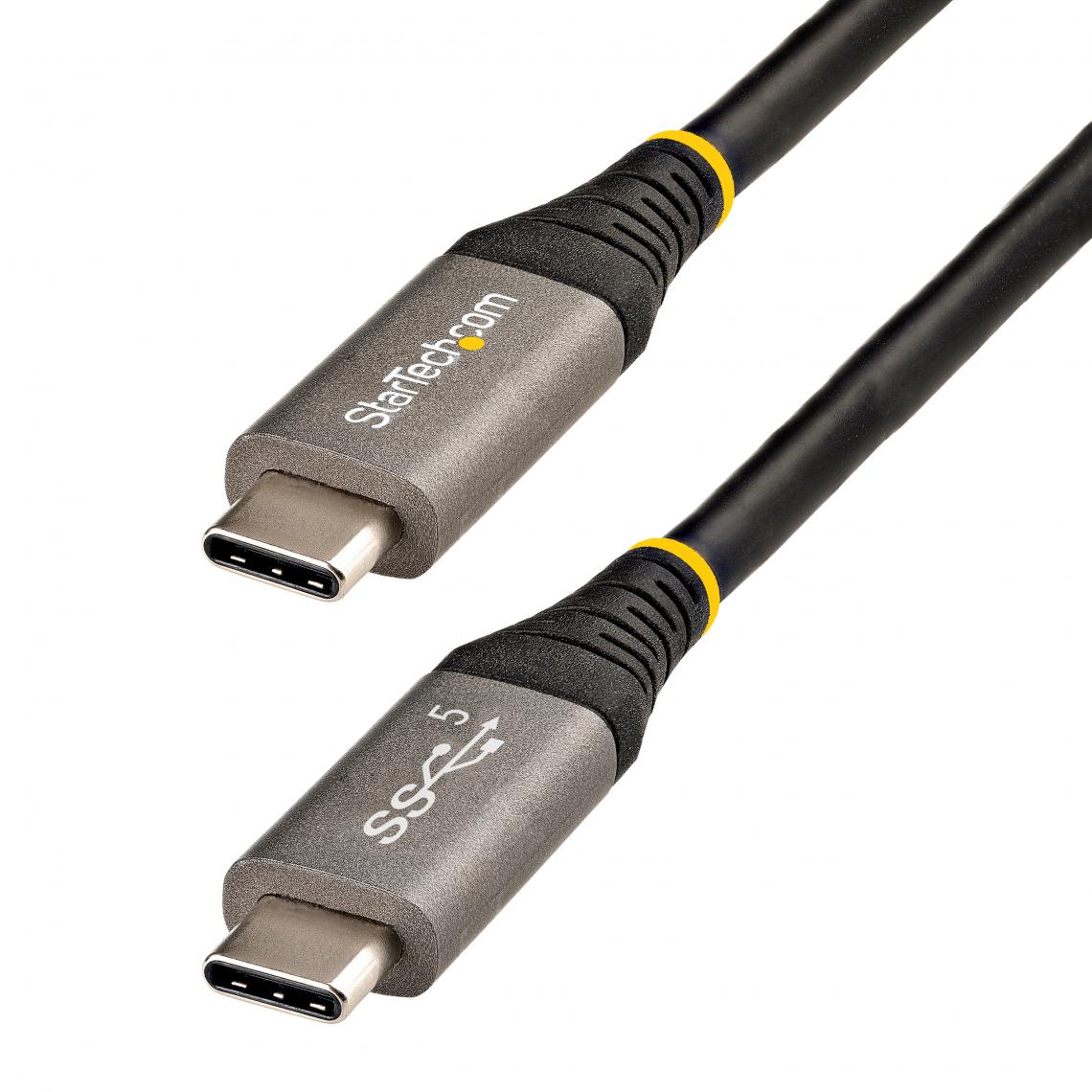 Startech - StarTech.com USB315CCV2M câble USB USB 3.2 Gen 1 (3.1 Gen 1) Noir, Gris - Hub