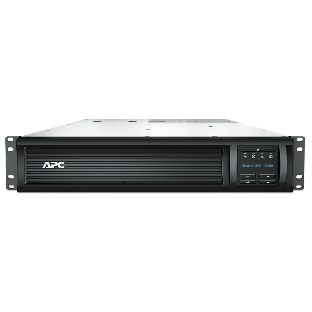 APC - APC SMART-UPS 3000VA LCD RM 2U 230V WITH SMARTCONN alimentation d'énergie non interruptible Interactivité de ligne 2700 W 9 sortie(s) CA - Alimentation modulaire