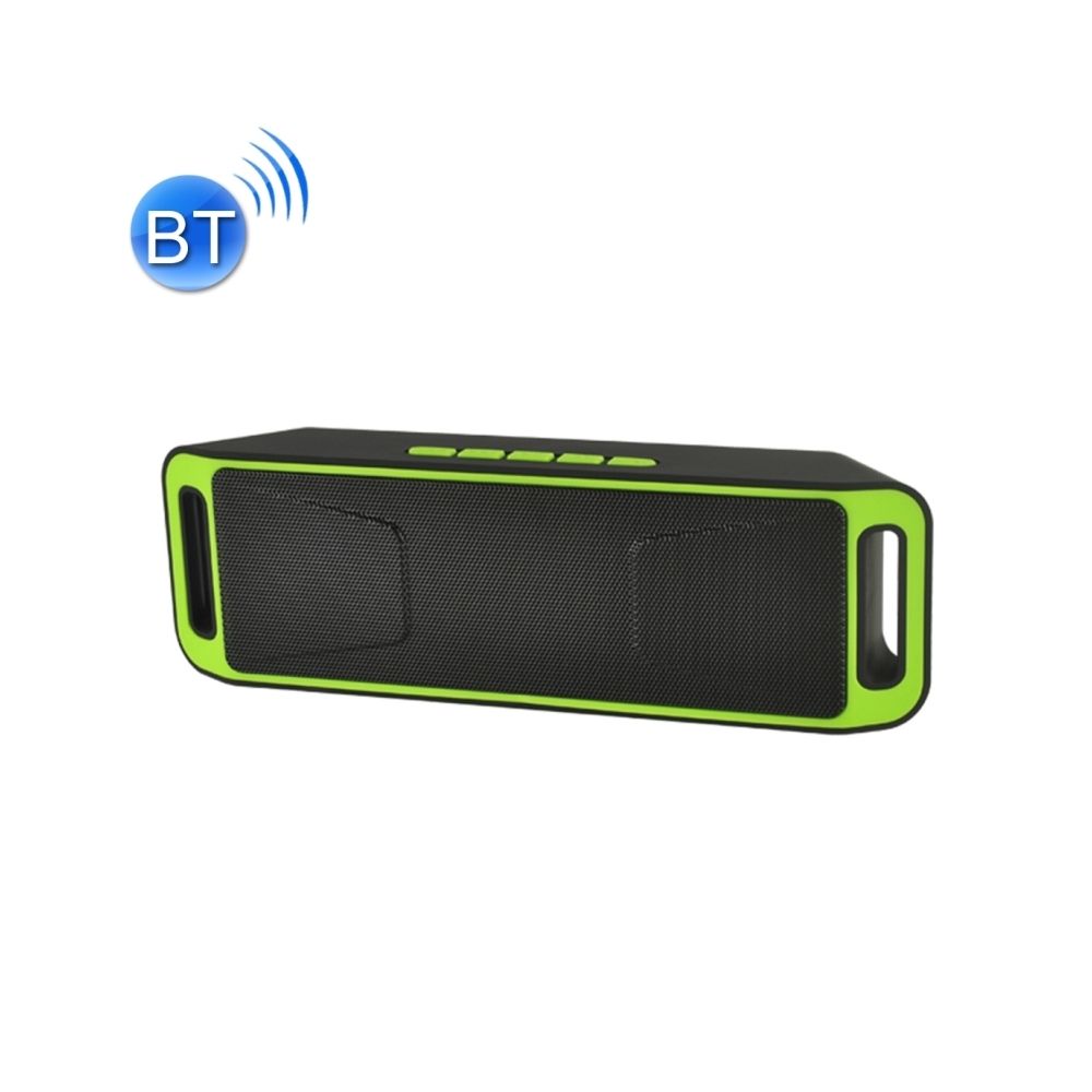Wewoo - Enceinte Bluetooth d'intérieur vert Haut-parleur de lecture de musique de carte multifonctionnelle, appel de Handfree de et ampère TF & U-disque ampère AUX Audio & Fonction FM - Enceintes Hifi