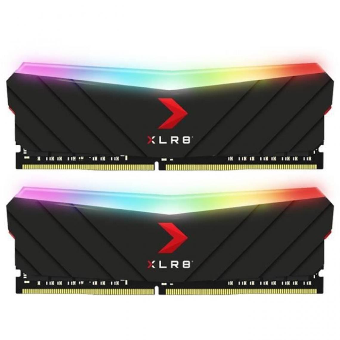 PNY - Mémoire RAM - PNY - XLR8 Gaming EPIC-X RGB DIMM DDR4 4000MHz 2X8GB - (MD16GK2D4400018XRGB) - RAM PC Fixe