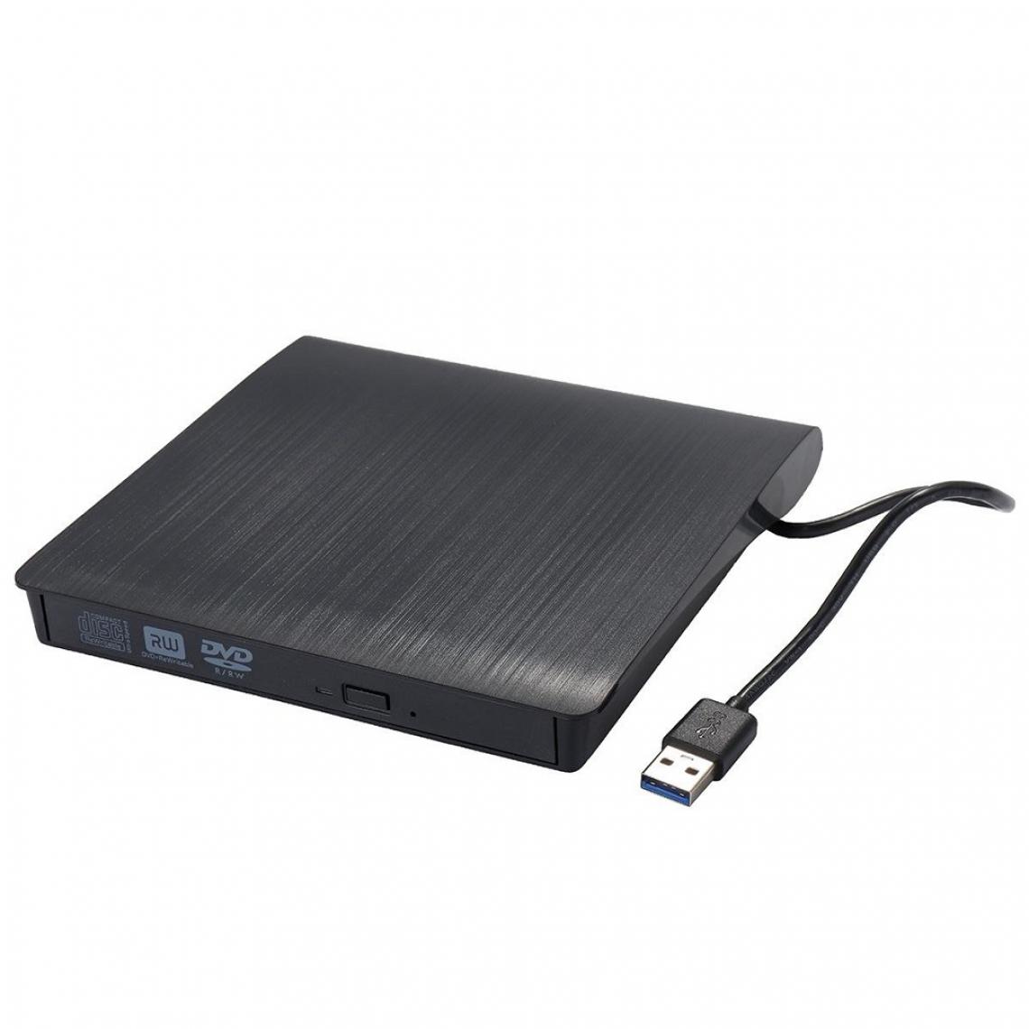 marque generique - Lecteur DVD Externe Mince RW USB 3.0 CD Graveur Lecteur Graveur Ordinateur Portable Blanc - SSD Interne