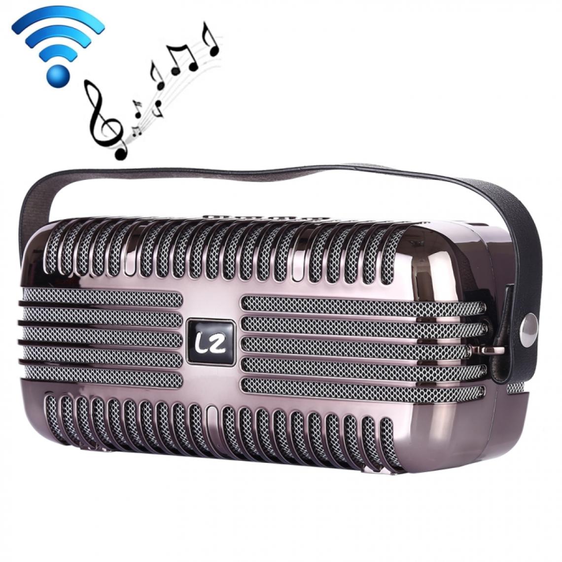 Wewoo - Enceinte Bluetooth Haut-parleur portatif sans fil LZ E27 DC 5V avec appel mains libressupport pour carte USB et TF & Aux 3.5mm Noir - Enceintes Hifi