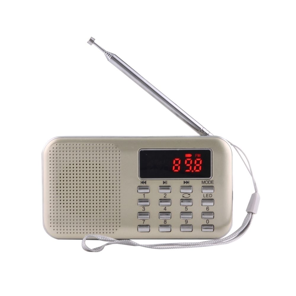 Wewoo - Y-896 Portable LCD stéréo numérique FM Radio AM haut-parleur, batterie Li-ion rechargeable, Support Micro TF carte / USB / MP3 Player - Radio