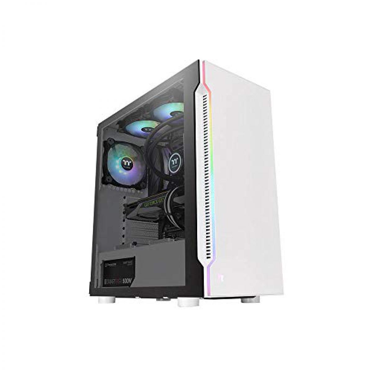 Thermaltake - THERMALTAKE H200 TG Snow RGB Midi-Tower - Boitier PC