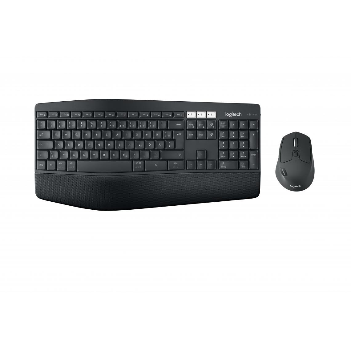 Logitech - Logitech MK850 Performance Wireless Keyboard and Mouse Combo clavier RF sans fil + Bluetooth QWERTZ Suisse Noir - Clavier