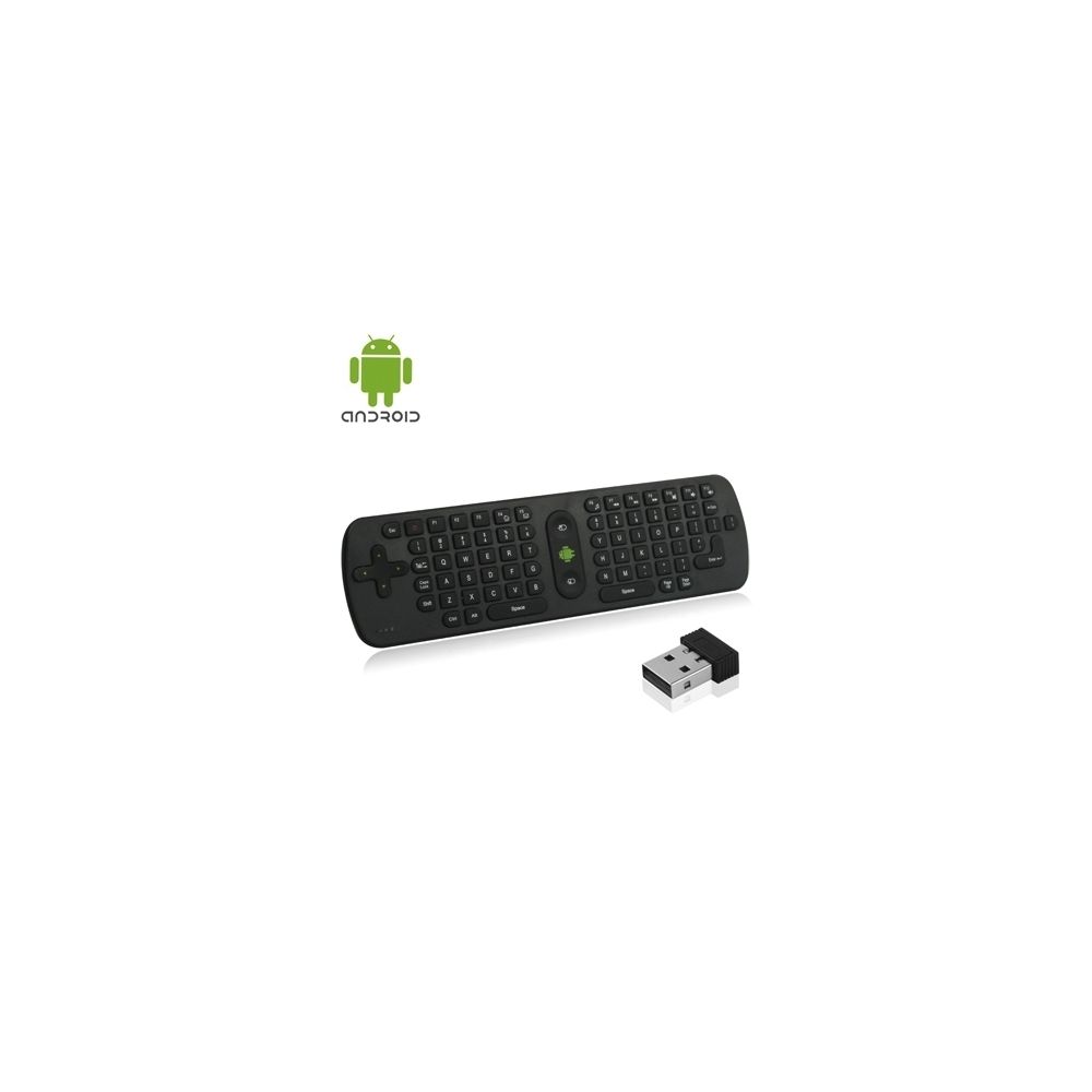 Wewoo - Pour PC / Smart TV / Ordinateur portable / Android TV Box 2.4GHz Wireless Air Mouse + Clavier avec USB Mini Récepteur - Personnalisation du PC