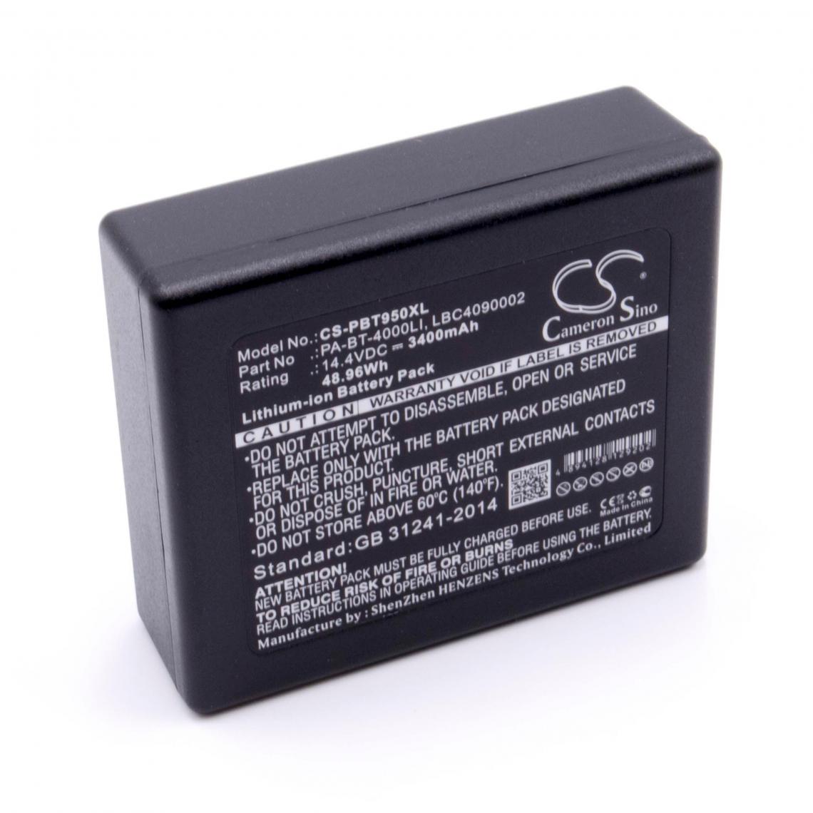 Vhbw - vhbw Li-Ion batterie 3400mAh (14.4V) pour imprimante à étiquette comme Brother LBC4090002, LBD709-001, LBF3250001, PA-BT-4000LI - Imprimante Jet d'encre