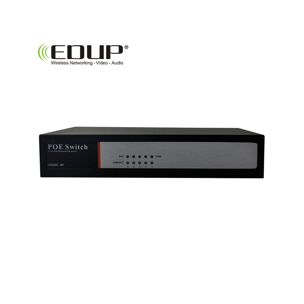 marque generique - EDUP EP-PS1024S Commutateur POE 4 ports 802.3af standard 10 / 100Mbps 48V - Modem / Routeur / Points d'accès