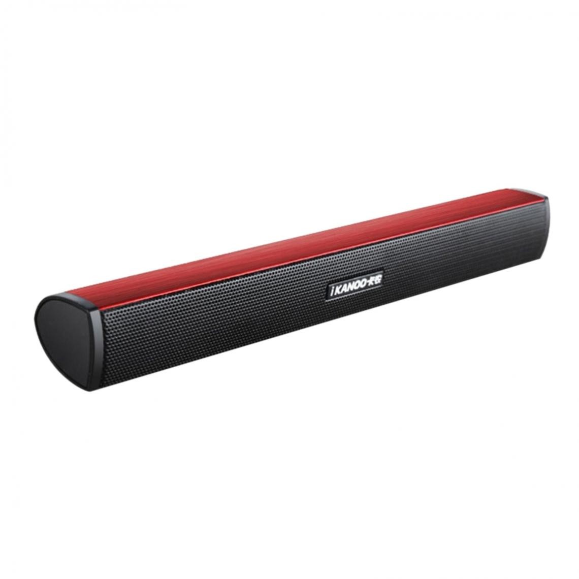 Universal - Colonne rouge haut-parleur mini USB ordinateur portable subwoofer boîte stéréo ordinateur portable TV TV(Le noir) - Enceinte PC