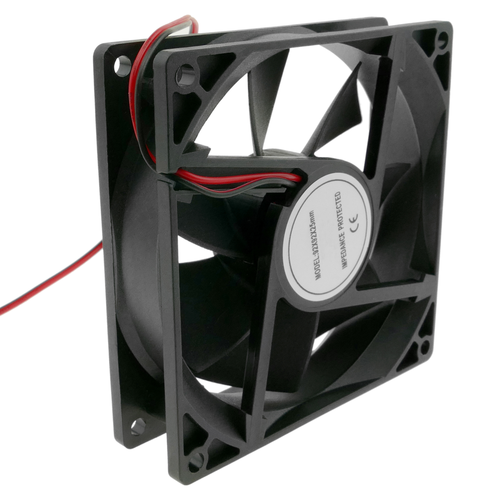 Bematik - Ventilateur pour boîtier 92x92x25 mm de 12 VDC pour ordinateur et châssis - Ventilateur Pour Boîtier