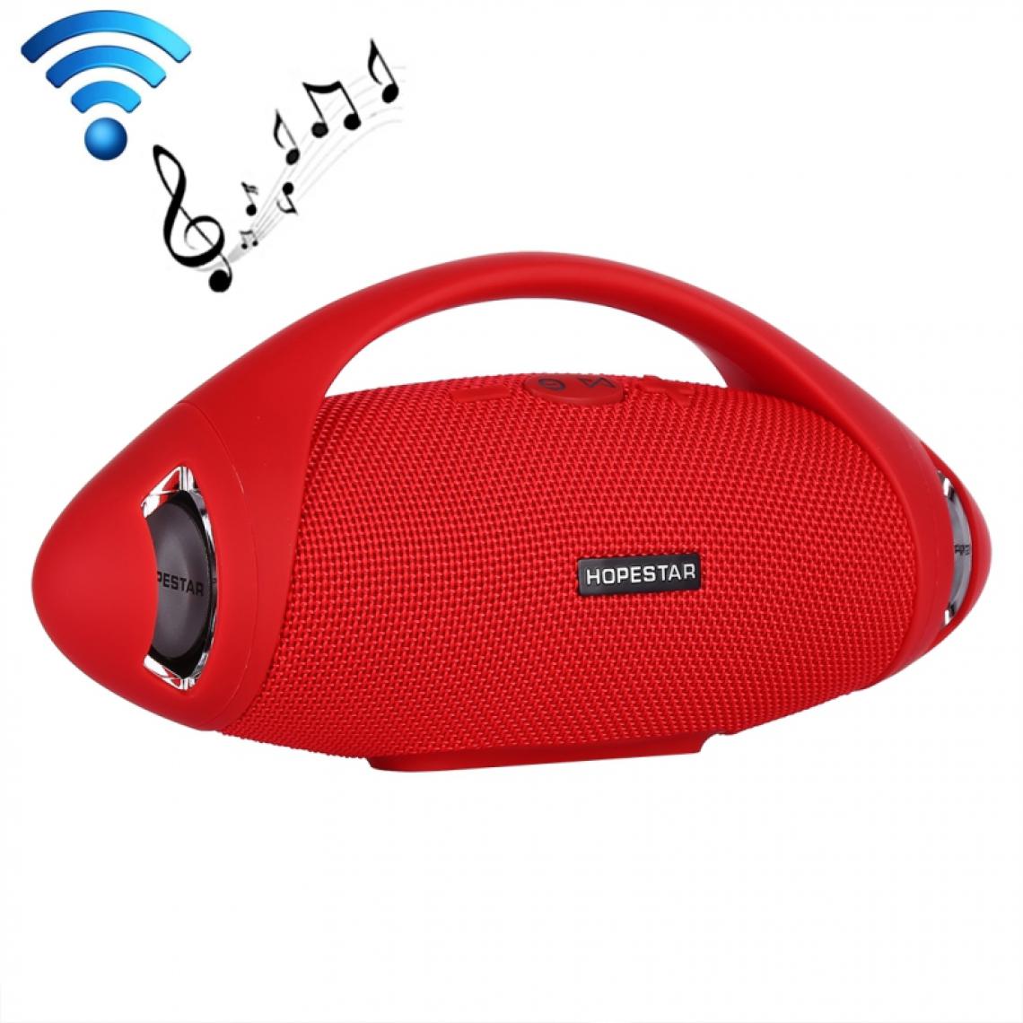 Wewoo - Enceinte Bluetooth HOPESTAR H37 Haut-parleur stéréo sans fil avec microphone intégréSupport U Disk et MP3 Rouge - Enceintes Hifi