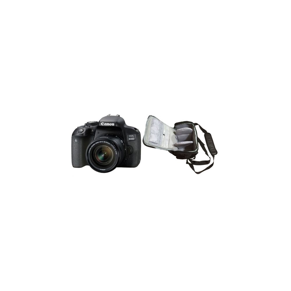 Canon - CANON EOS 800D KIT EF-S 18-55mm F4-5.6 IS STM+Canon Bag - Reflex Grand Public