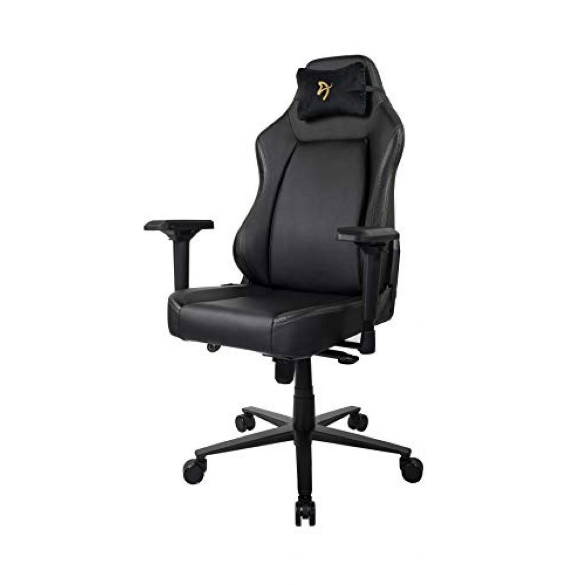 Arozzi - Fauteuil Primo PU (Noir/Or) - Chaise gamer
