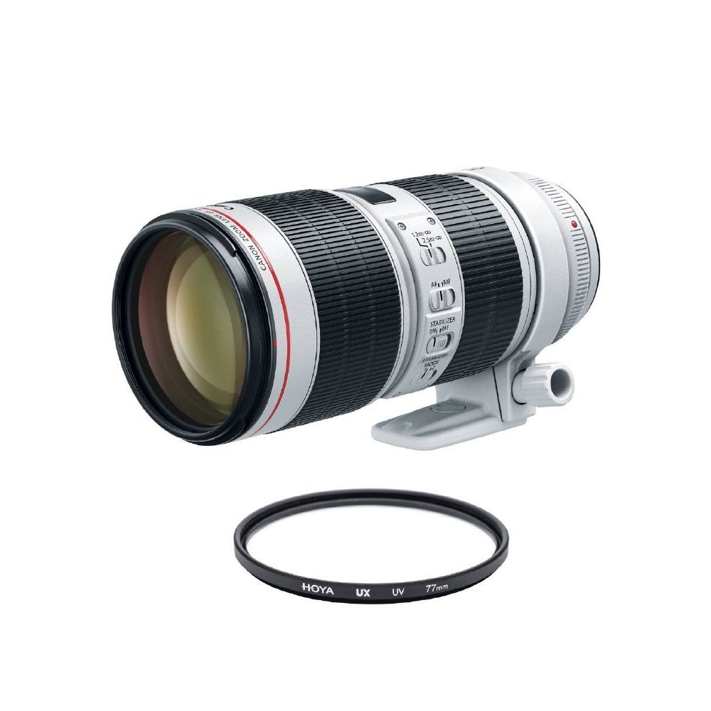 Canon - CANON EF 70-200mm F2.8L IS III USM + HOYA UX UV 77mm Filter - Objectif Photo