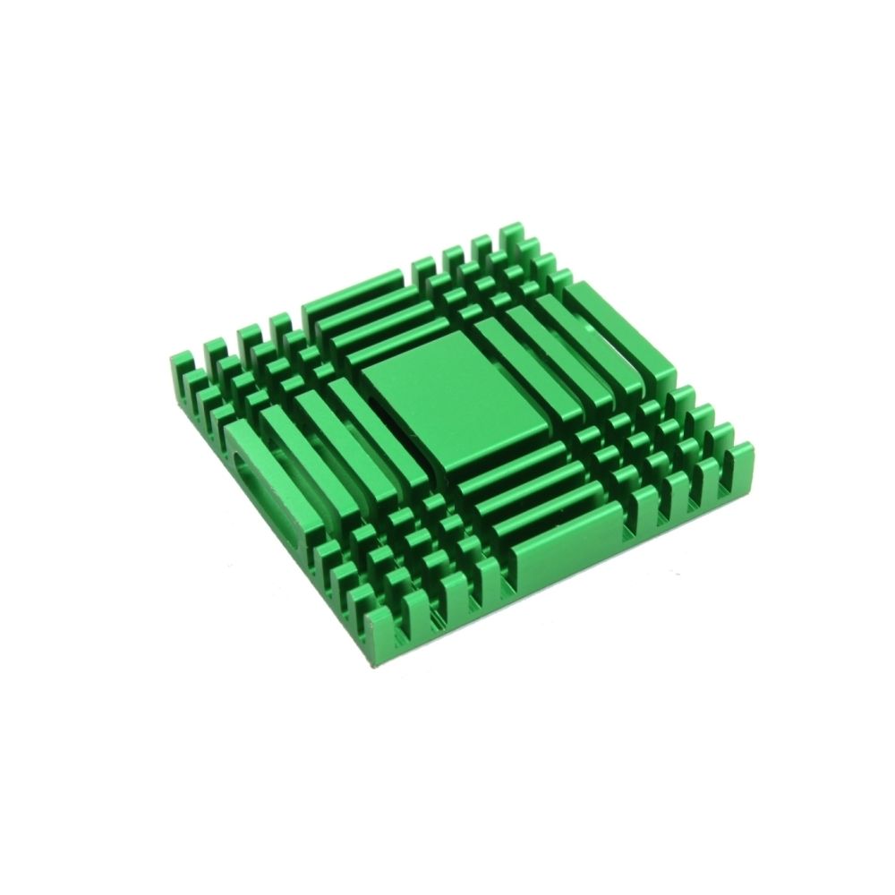 Wewoo - LDTR-WG0261 / A Refroidissement en aluminium de dissipateur de chaleur de 38 x 38 x 6 mm pour CI à puce vert - Accessoires alimentation