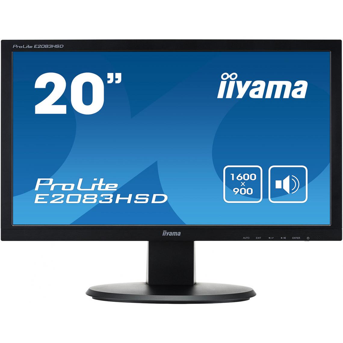 Iiyama - 19,5" LED E2083HSD-B1 - Moniteur PC