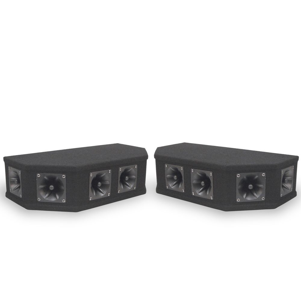 Soundlab - Pack 2 Systèmes de haut-parleurs 6 tweeters Top Box Piezo Noir - Soundlab 50W - Accessoires enceintes