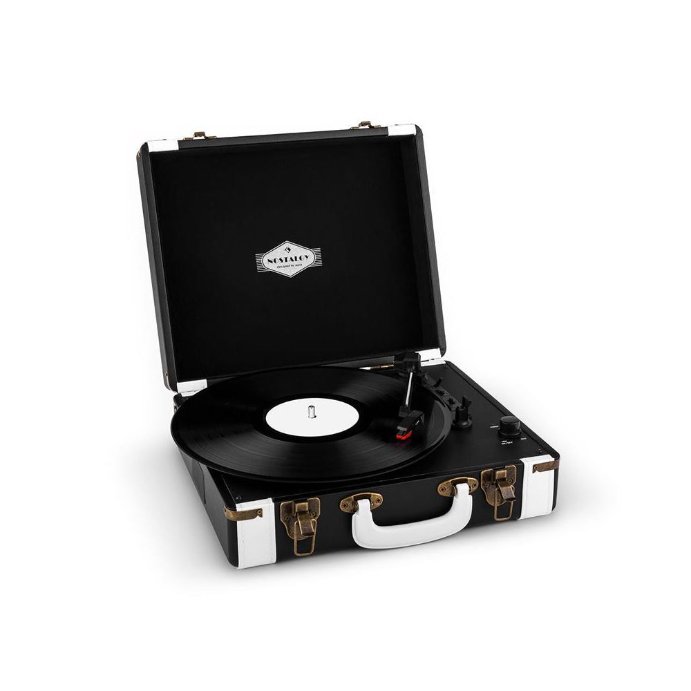 Auna - auna Jerry Lee Platine tourne-disque vinyle rétro LP USB -noir & blanc Auna - Platine