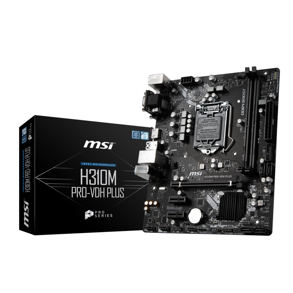 Msi - Intel H310 PRO-VDH-PLUS - Micro-ATX - Carte mère Intel