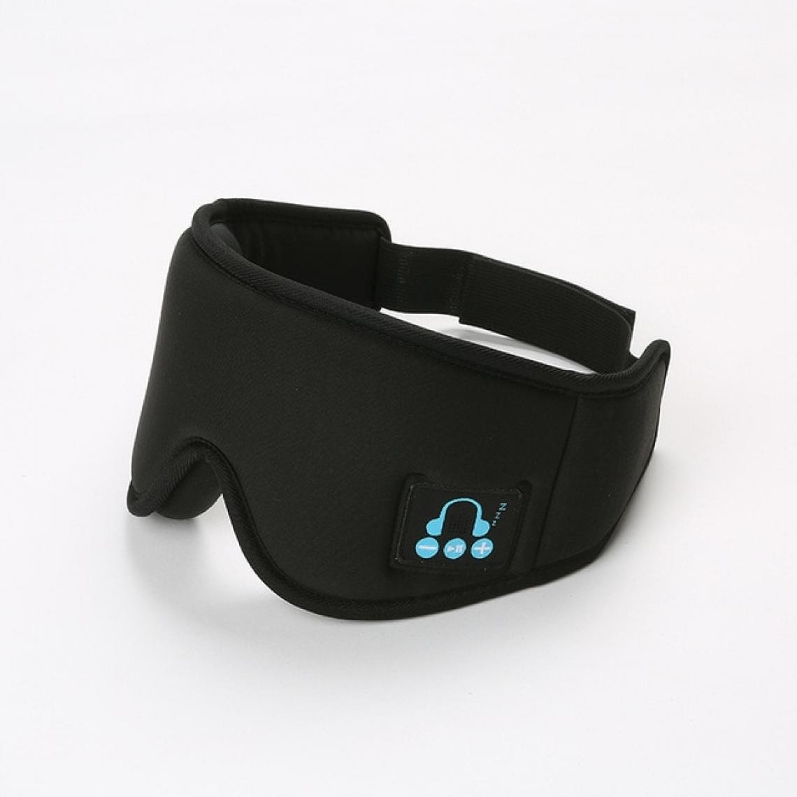Universal - Casque de sommeil Bluetooth 5.0 Sans fil 3D Masque pour les yeux Casque avec microphone latéral Respirant Sleeper Voyage Téléphone et musique | Casque Bluetooth(Le noir) - Micro-Casque
