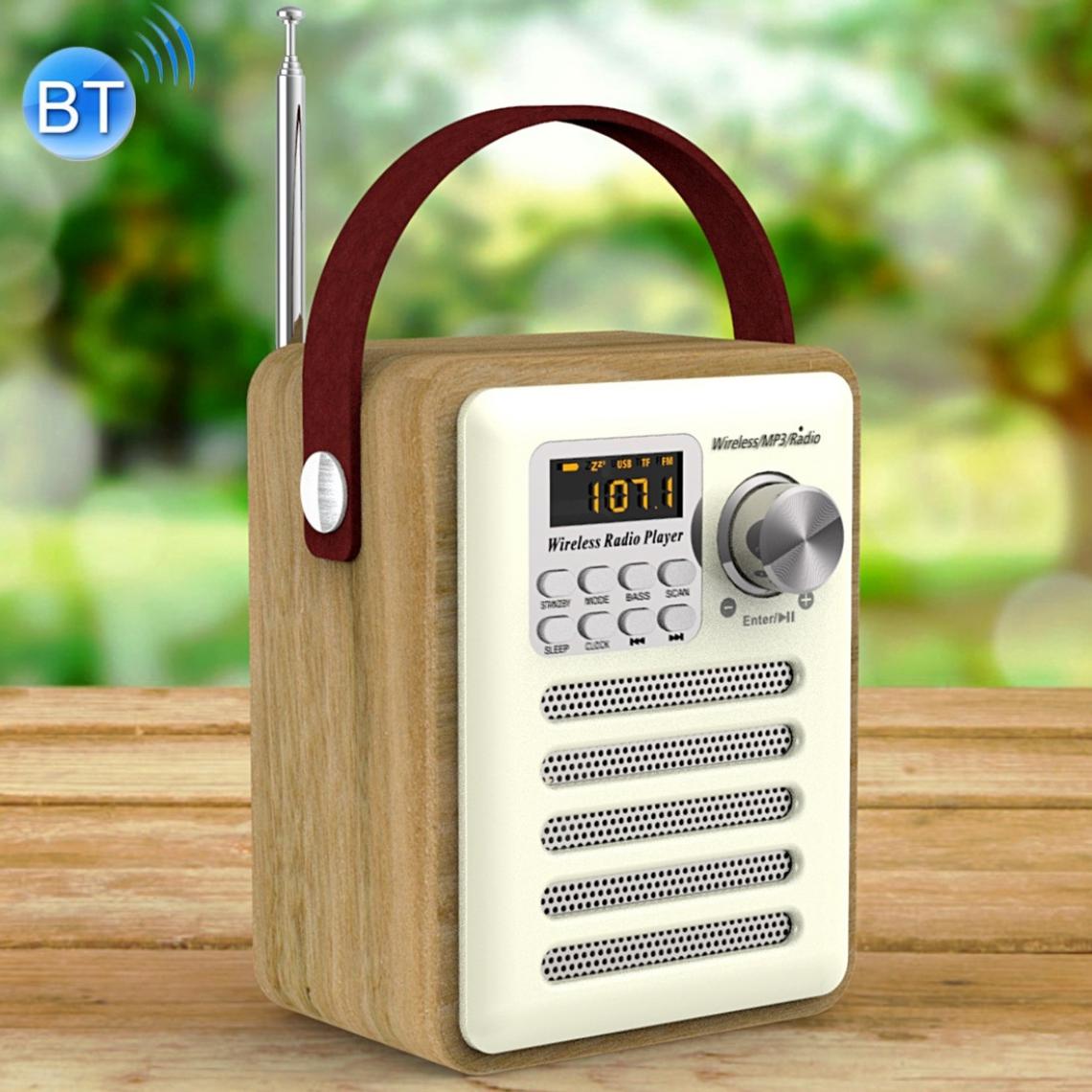 Wewoo - Enceinte Bluetooth Radio haut-parleur multimédia BT-H6 numérique 5.0prise en charge FMMP3carte TF - Enceintes Hifi