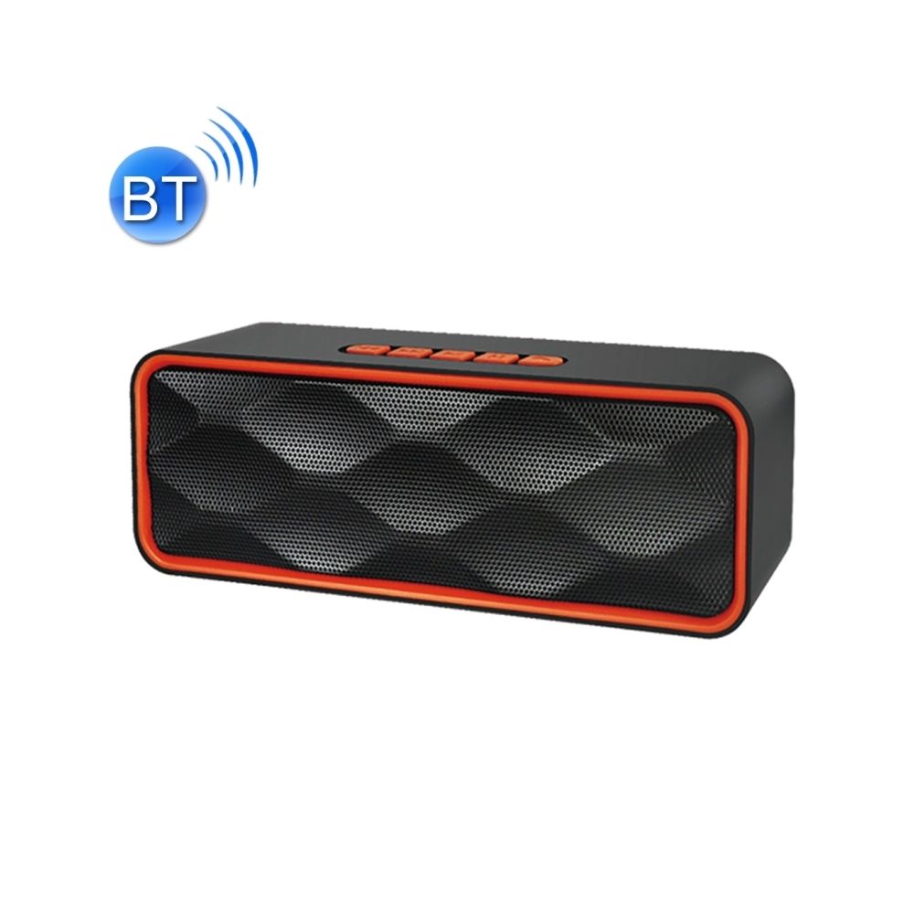 Wewoo - Enceinte Bluetooth d'intérieur Orange Haut-parleur de lecture de musique de carte multifonctionnelle, appel Handfree de et ampère TF & U-disque ampère AUX Audio & Fonction FM - Enceintes Hifi