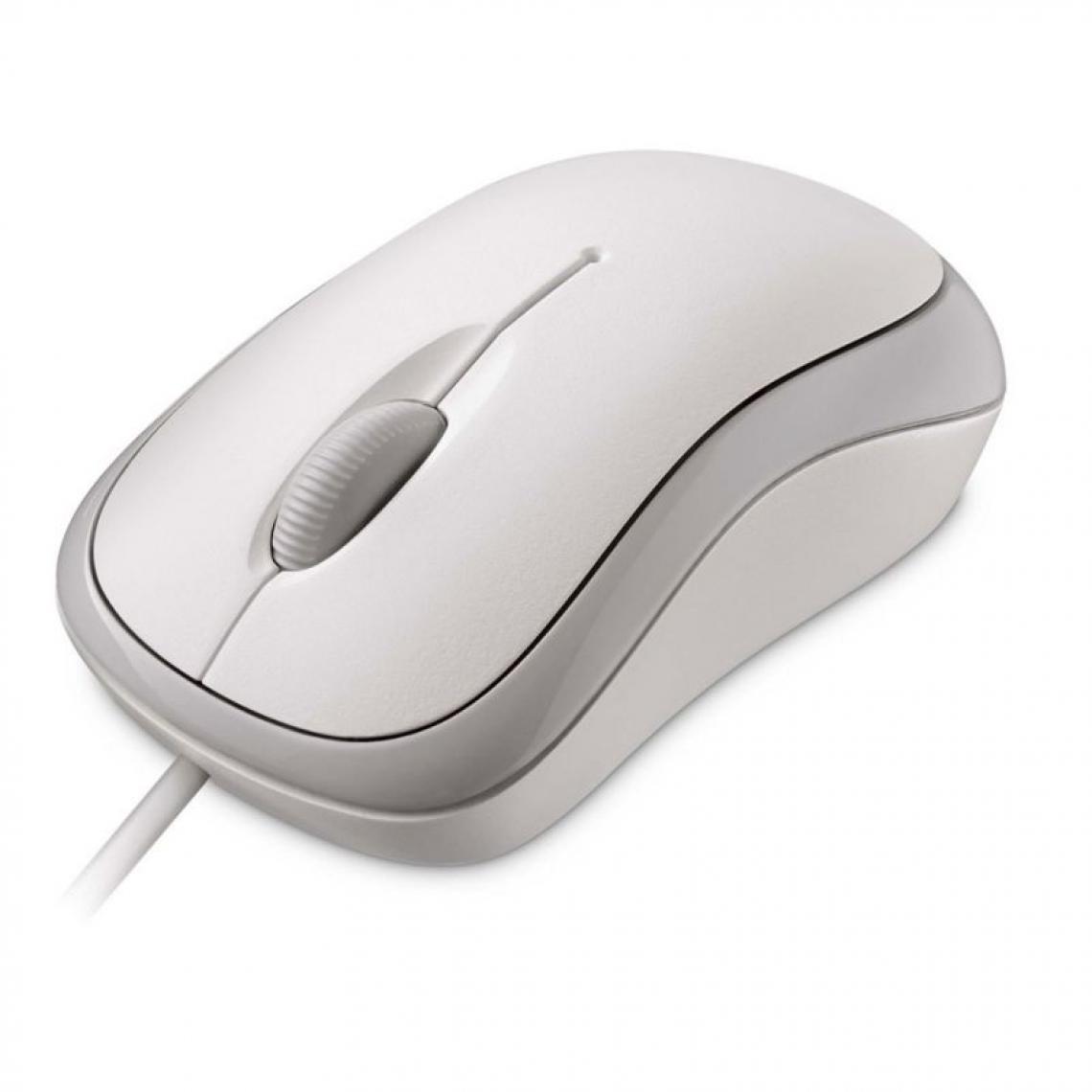 Microsoft - Microsoft - 4YH-00008 - Basic Optical Mouse for Business Souris optique 3 bouton(s) filaire USB blanc - Souris
