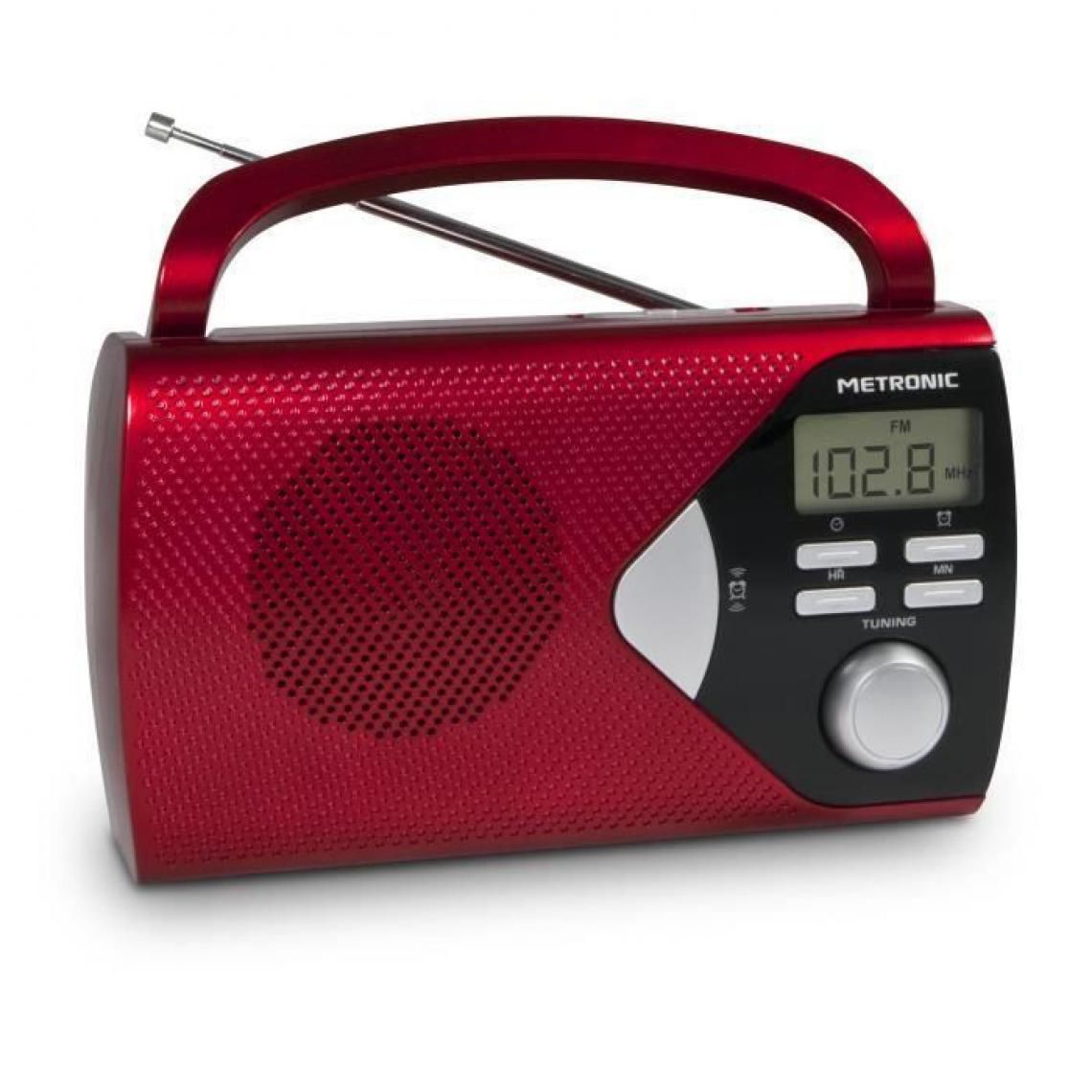 Metronic - MET 477201 Radio portable Rouge - Radio