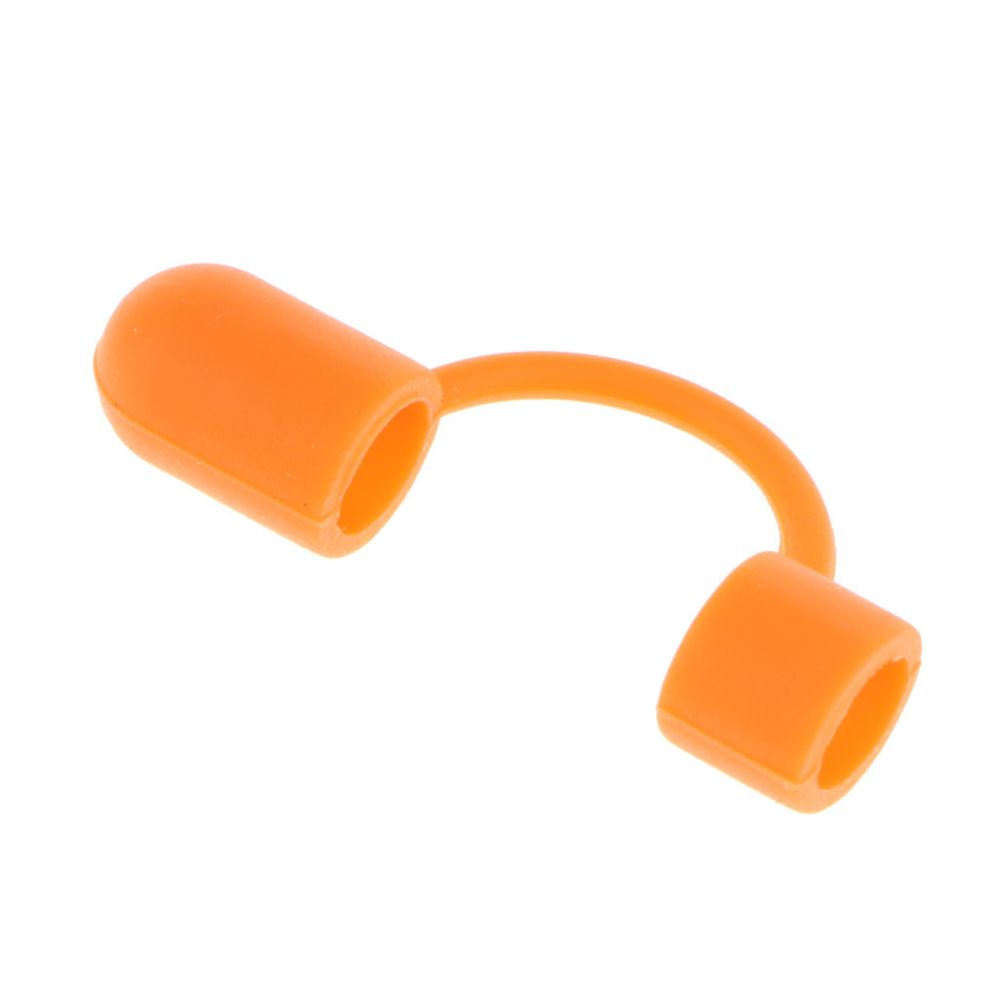 marque generique - capuchon de protection confortable couvercle en silicone anti-perdus pour apple orange - Clavier