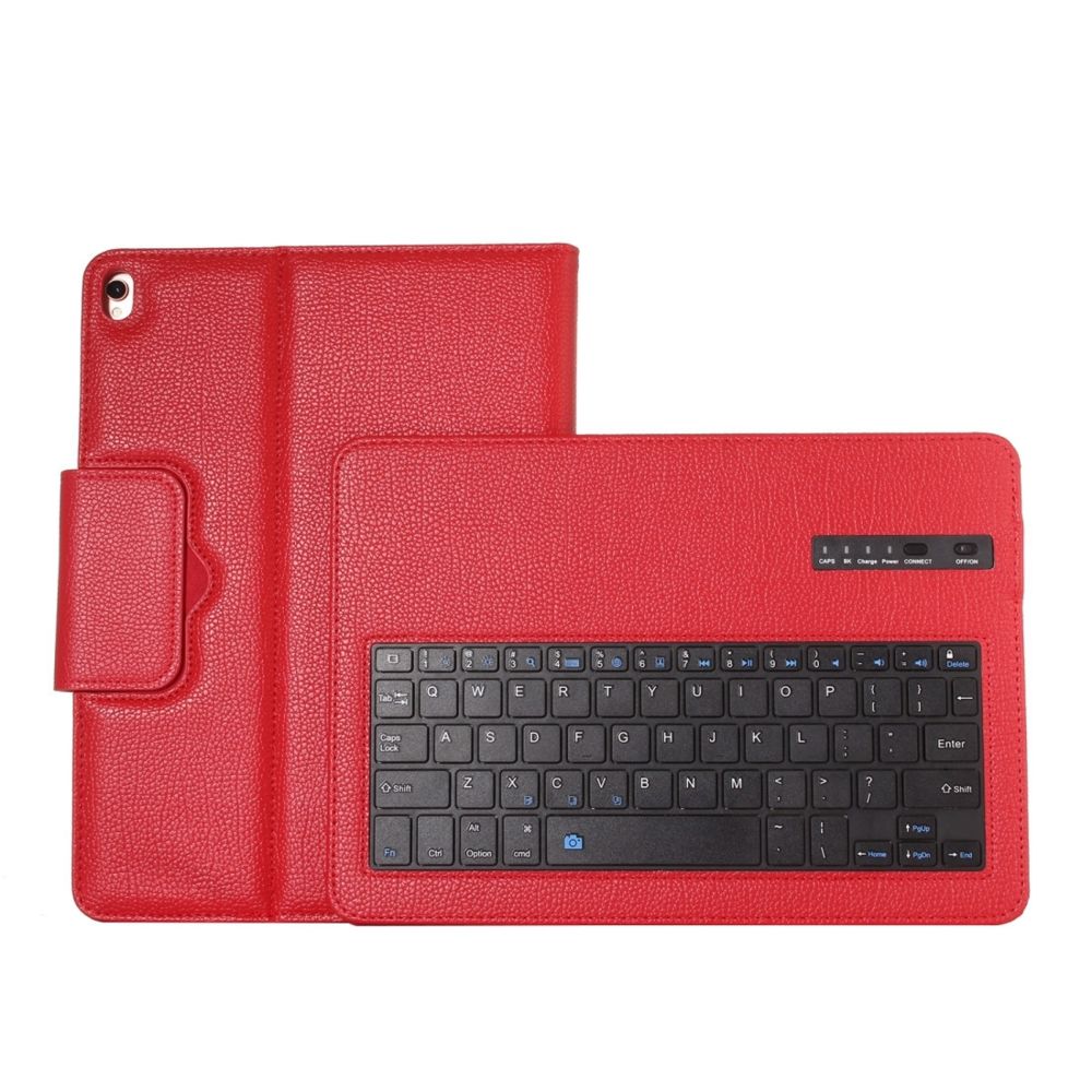 Wewoo - Étui amovible en cuir Bluetooth pour iPad Air / Pro IP09 3.0 Litchi Texture ABS iPad de 10,5 pouces 2019avec support rouge - Clavier