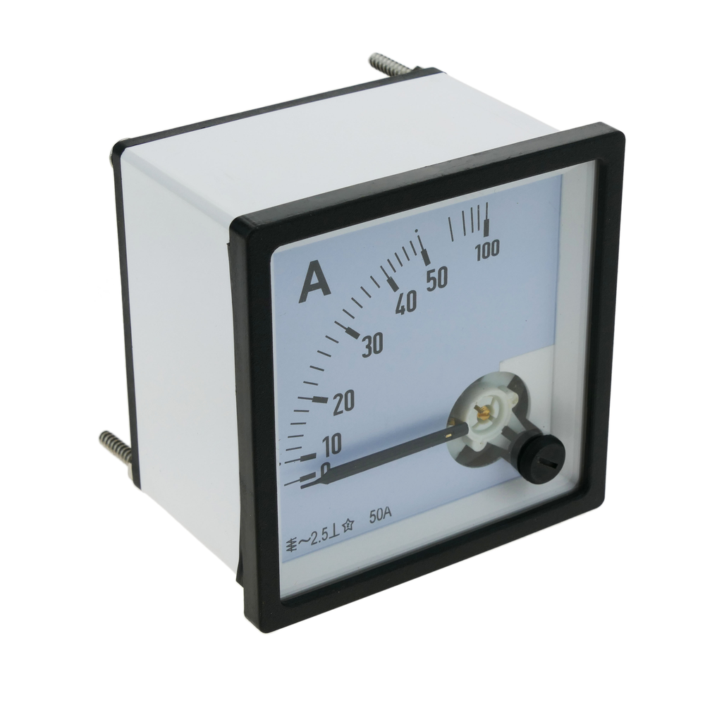 Bematik - Compteur électrique analogique de panneau carré 72x72mm 100A 50A ampèremètre - Rack amovible