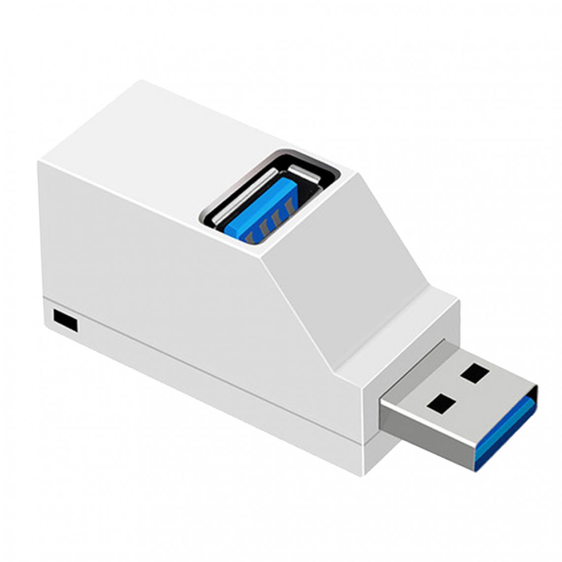 marque generique - 3Ports USB 3.0 Adaptateur HUB USB 2.0 Répartiteur de Concentrateur USB pour MacBook PC - Hub