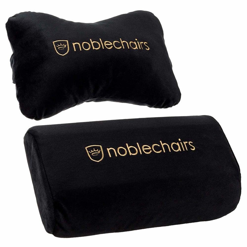 Noblechairs - Noblechairs élégant ensemble de coussin chaises pour EPIC / ICON / HERO - noir / or - Chaise gamer