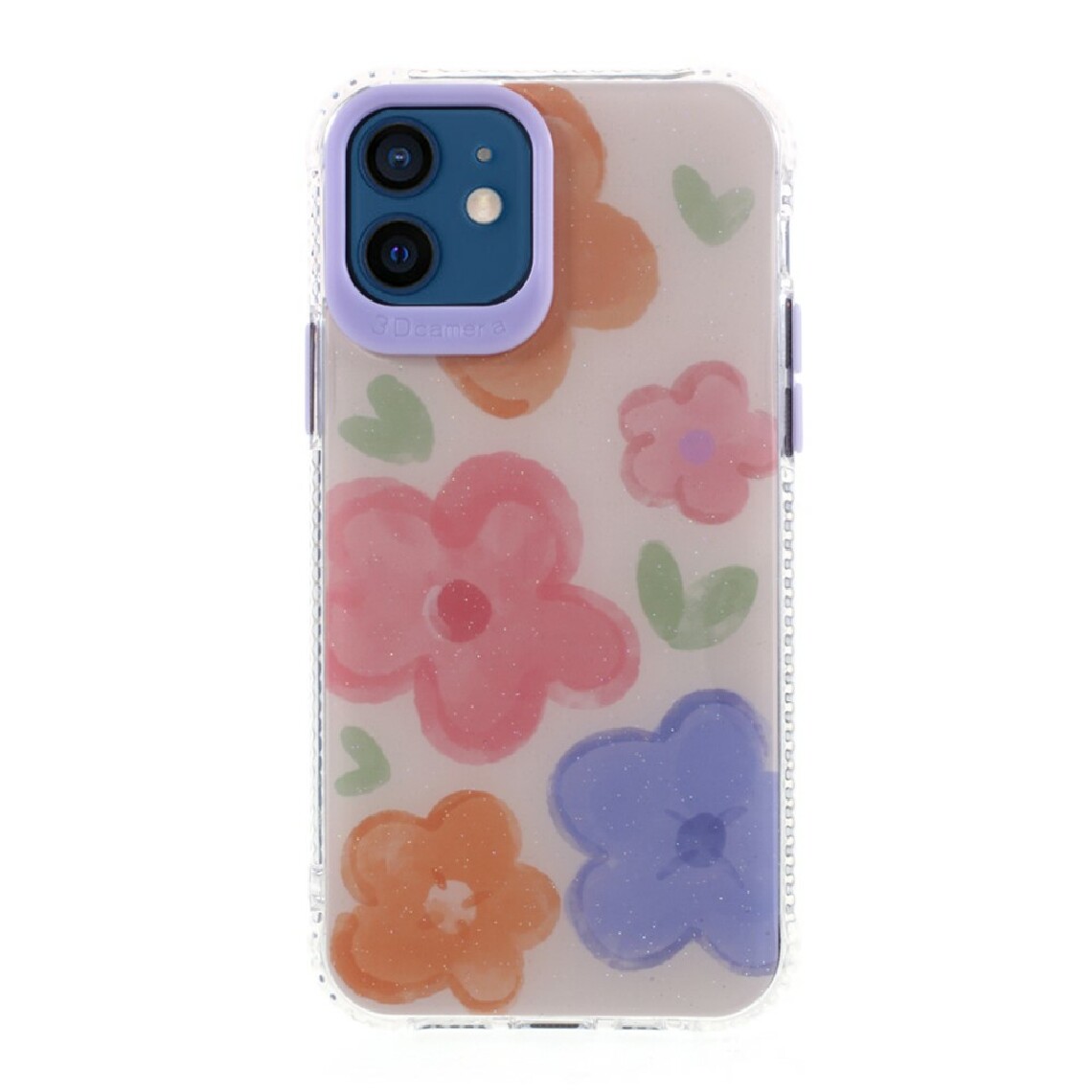 Other - Coque en TPU + acrylique hybride avec impression de motifs de fleurs style E pour votre Apple iPhone 12 mini - Coque, étui smartphone