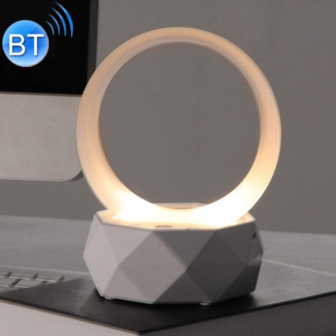 Wewoo - Enceinte Bluetooth Haut-parleur sans fil stéréo LY-Y1 avec lumière colorée dans l'atmosphère blanc - Enceintes Hifi