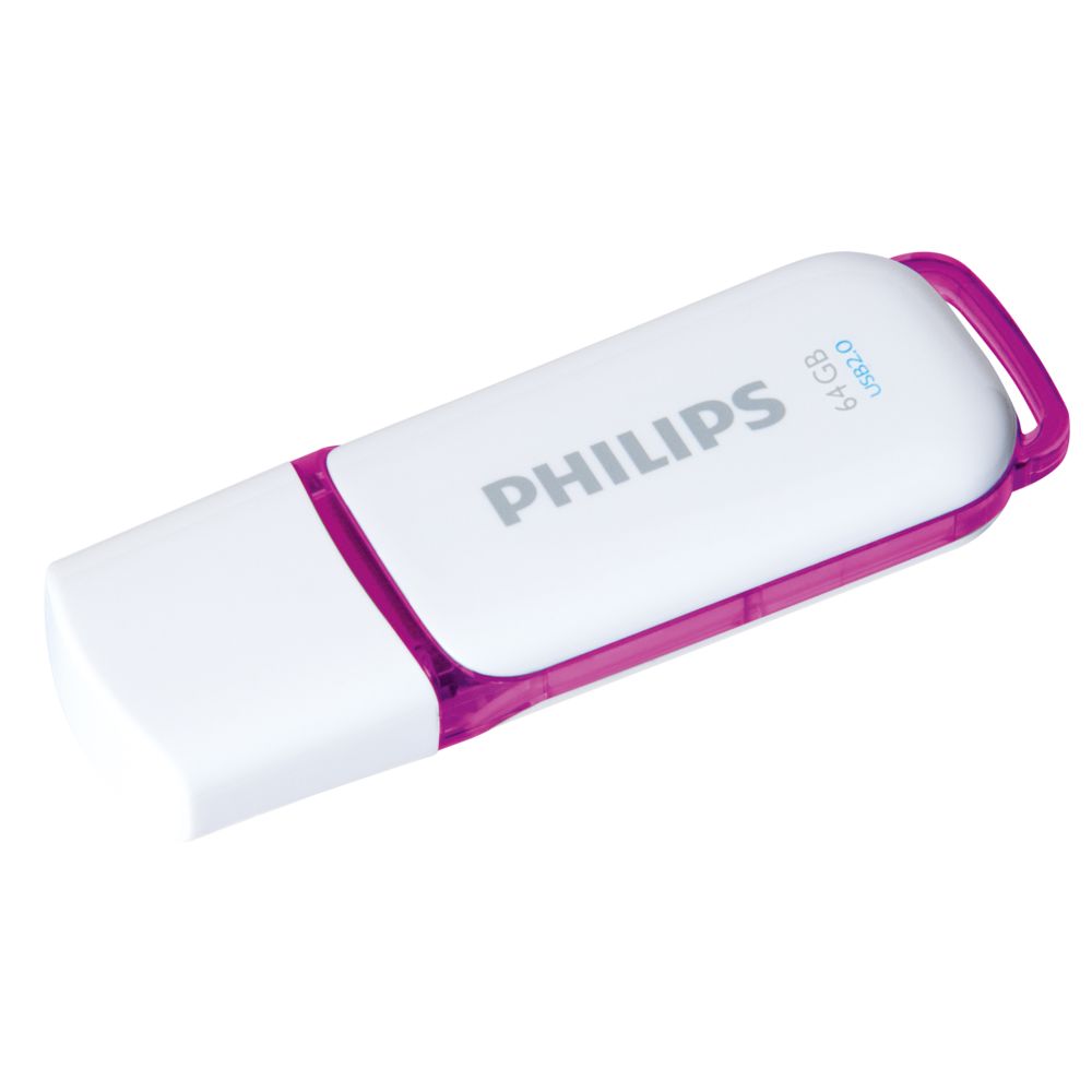 Philips - Clé USB Snow 2.0 - 64 Go - PHMMD64GBS200 - Violet - Clés USB