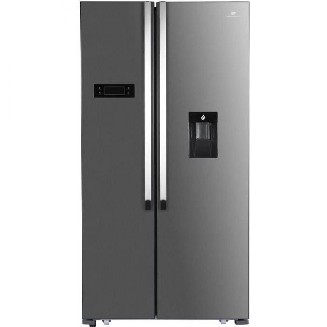 Continental Edison - Réfrigérateur américain 529L Froid Ventilé CONTINENTAL EDISON 90cm E, CERA518DDIX - Réfrigérateur américain