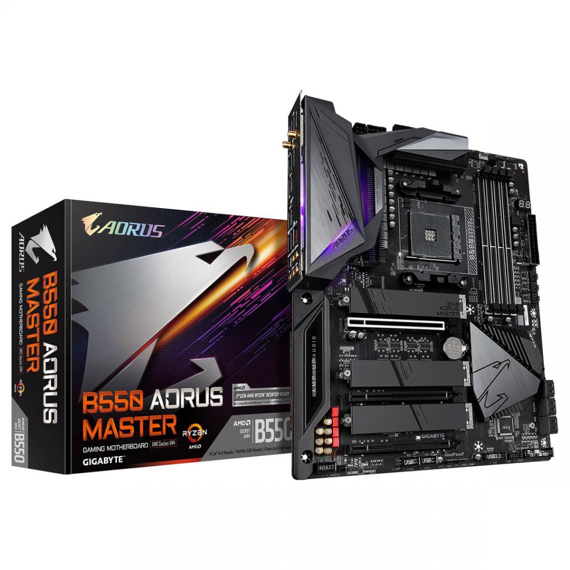 Gigabyte - AMD B550 AORUS MASTER - ATX - Carte mère AMD