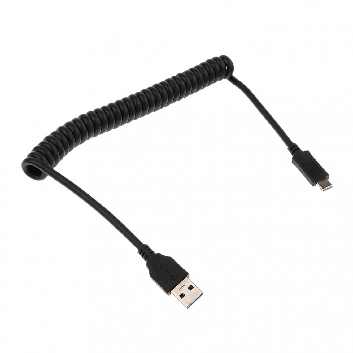 marque generique - 1 Pièce USB 3.0 Mâle à Usb C Type C Câble D'extension Mâle Câble Enroulement Fil - Hub