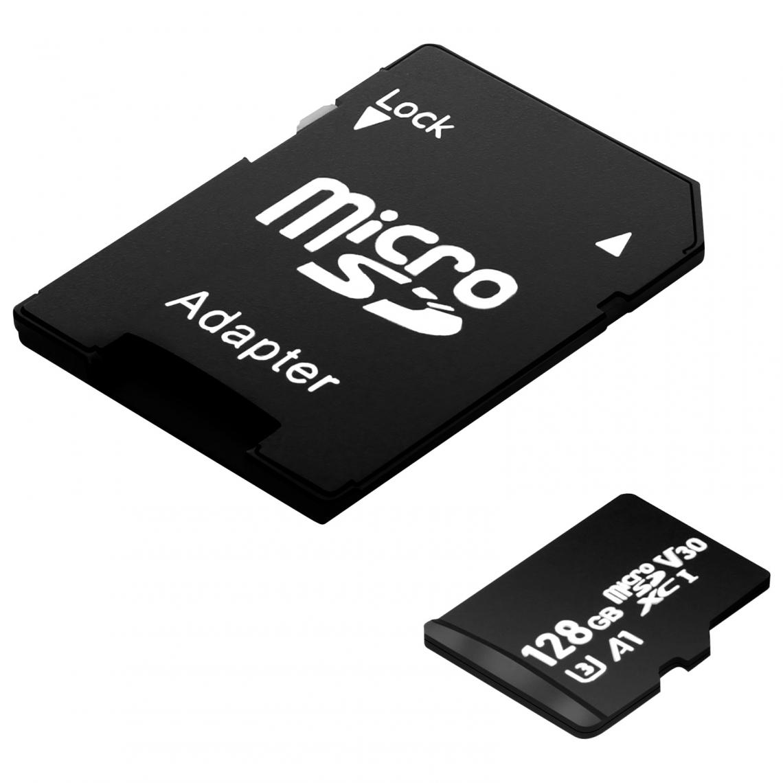 Avizar - Carte Micro-SD 128Go + Adaptateur - Accessoires Boitier PC