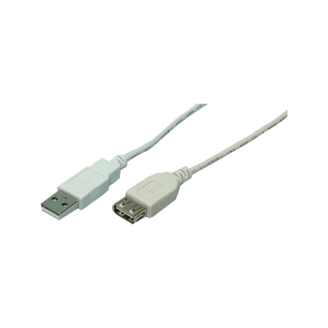 Logilink - LogiLink Rallonge USB 2.0, gris, 5,0 m () - Hub