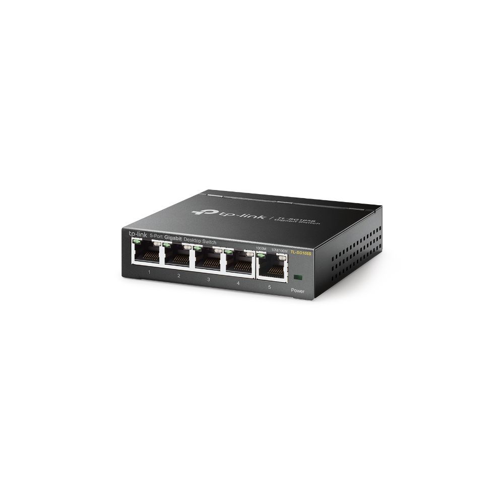 TP-LINK - TP-LINK TL-SG105S commutateur réseau Non-géré L2 Gigabit Ethernet (10/100/1000) Noir - Switch
