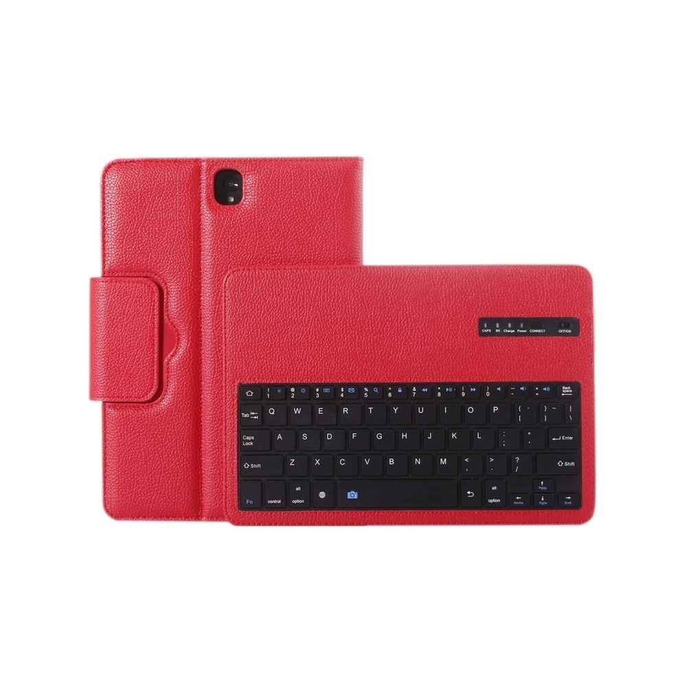 Wewoo - Clavier QWERTY rouge pour Samsung Galaxy Tab S3 9.7 / T820 2 en 1 détachable Bluetooth Litchi Texture étui en cuir avec support - Clavier