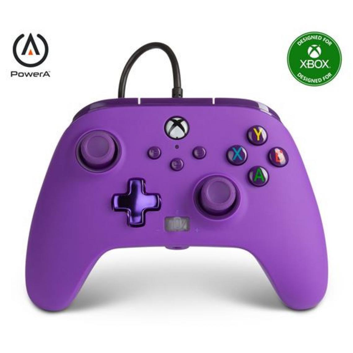 Powera - Manette filaire améliorée PowerA pour Xbox Série X Violet Royal - Joystick